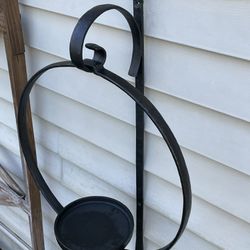 Set Of Two Iron Plant Hangers