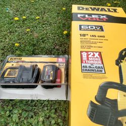 16 Or 18 Inch Chainsaw And 6.0 Ah Battery And Charger