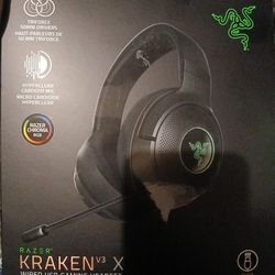 Razer Kraken V3 X Wired USB Type A Gaming Headset for PC, PS5, PS4 , Chroma RGB, Black, 0.62 lb