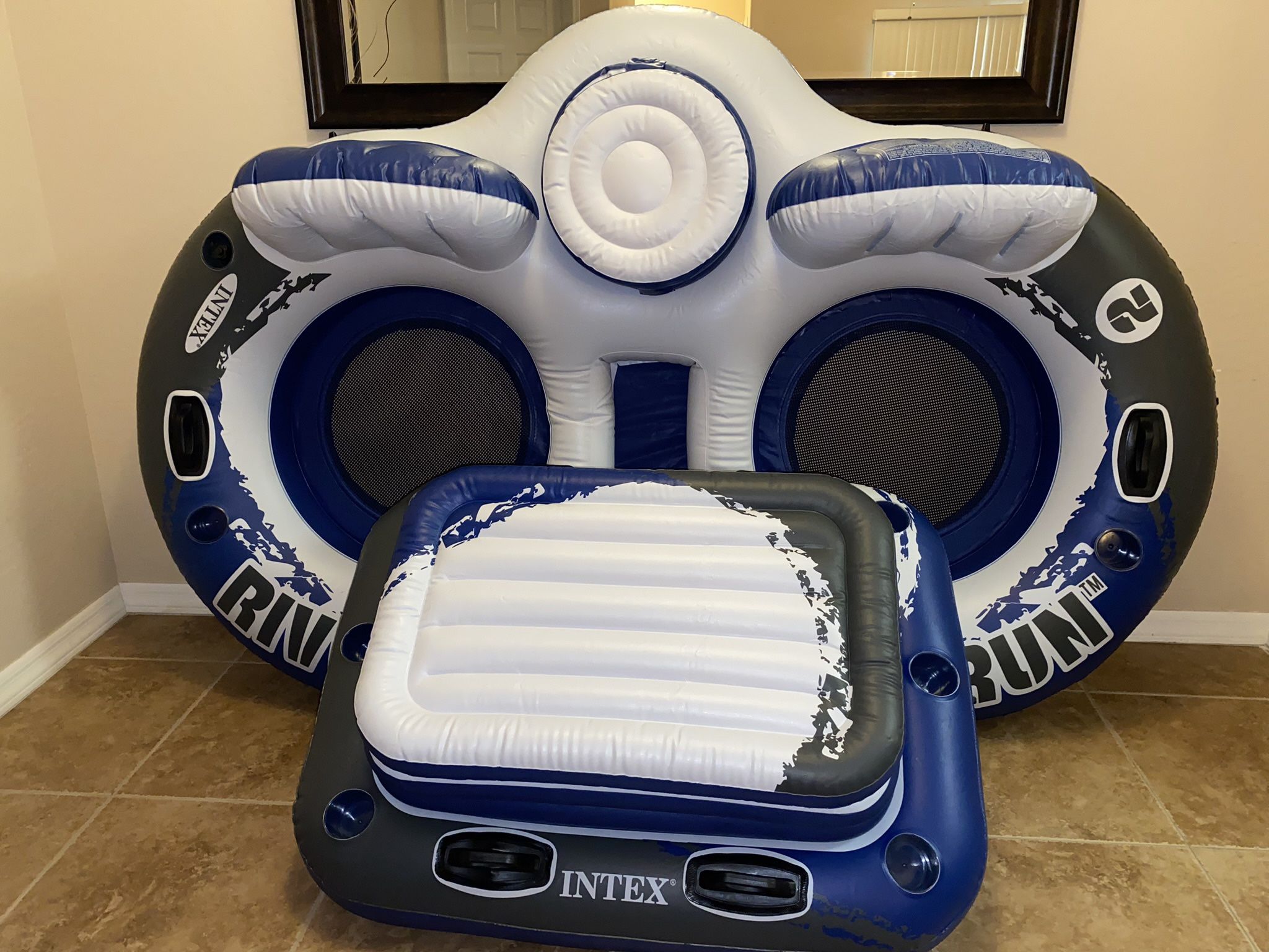 * NEW IN BOX * River Run Double Tube & Cooler Float - Intex Connect Series (Multiple in Stock)