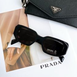 Prada Black Rectangle Sunglasses