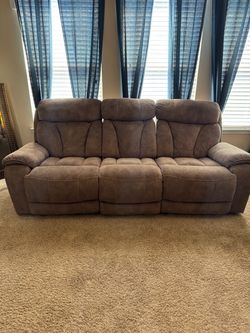 Couch with recliners