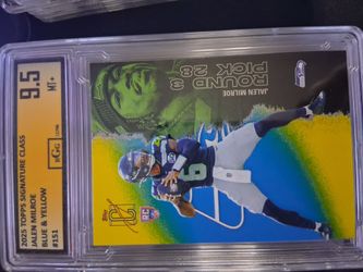 2025 topps jalen milroe 9.5