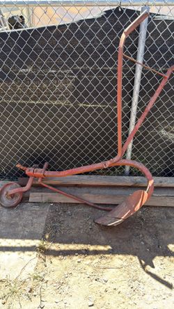 Antique walk behind horse drawn plow