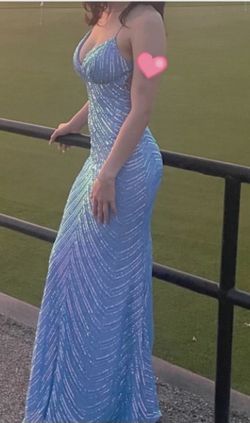 Beautiful Prom Dress XS Blue Multicolor