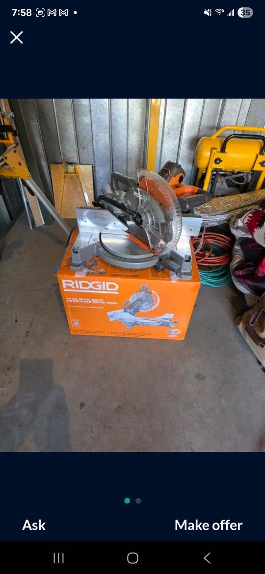 Ridged miter Saw