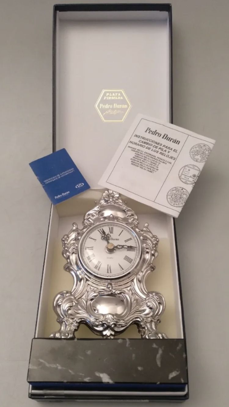 Pedro Sterling silver and black Louis XV style desk