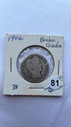 1906 Barber Quarter