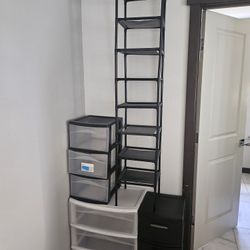Plastic Drawers And Shoe Rack!