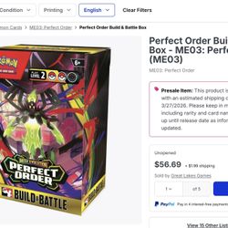 Perfect Order Pre Release Kit (Check Discription)