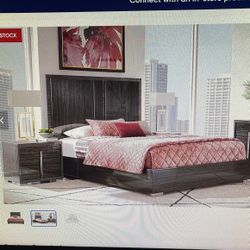 Queen Bed Frame With Nightstand 