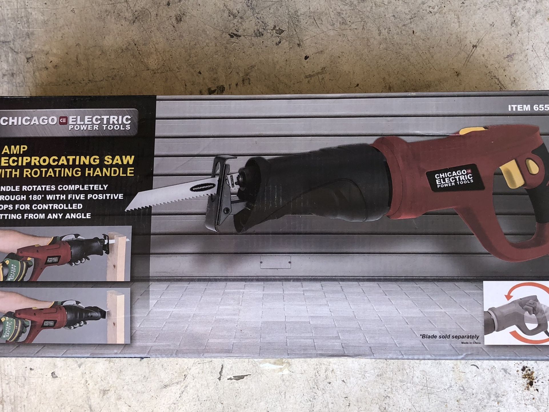 Chicago Electric Saw With Rotating Handle