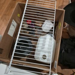 Free Jars, Jugs, And Wire Shelf