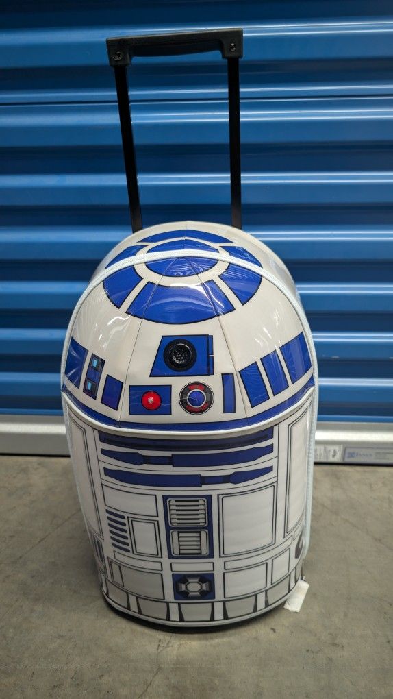 Disney Store R2d2 Rolling Suitcase Rare Disney Store Star Wars