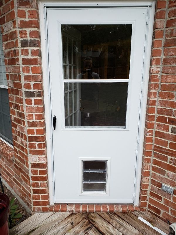 Storm door w/doggy door NEED GONE BY SUNDAY! for Sale in McKinney, TX