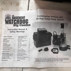 Basement watchdog Dual Sump Pump System 
