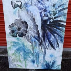 HUGE Macaw Textured Canvas Print 35.5 x 47