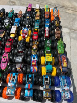 Hot wheels and Monster Jam trucks