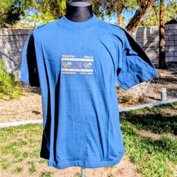 Textil Inca Machupicchu Cusco Peru Embroidered Tourist 100% Cotton Med Shirt NOS