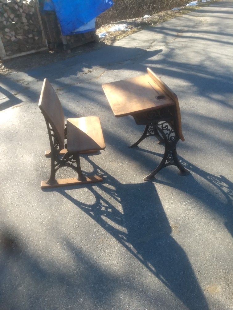 Vintage School Desk