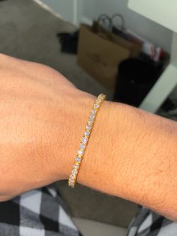 VVS1 Gold Plated Bracelet