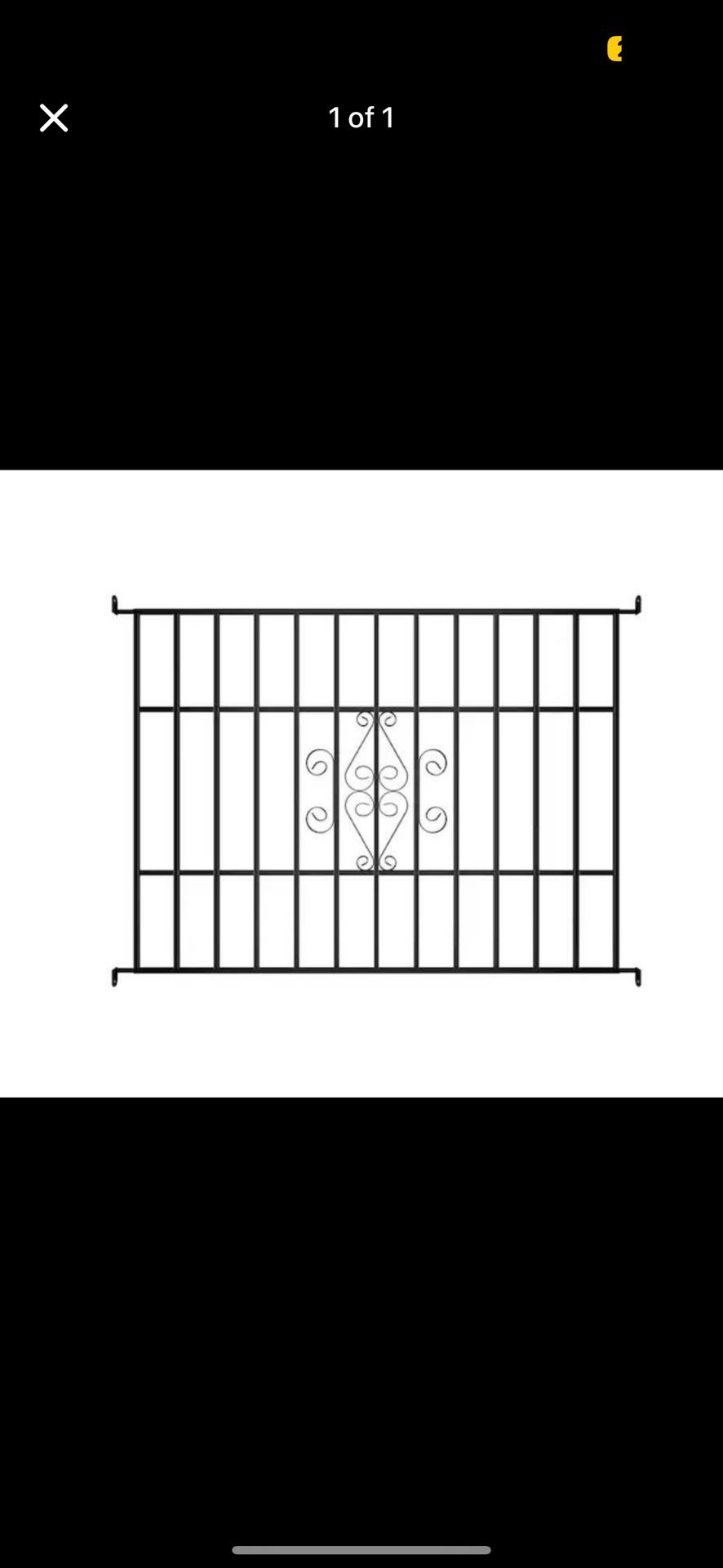 RELIABILT Magnum 48-in x 36-in Black Steel Fixed Window Security Bar