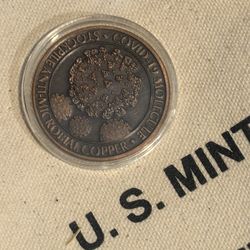 Covid-19 1oz copper bullion token coin