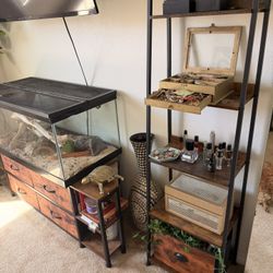 TV STAND and 5 Tier Shelve