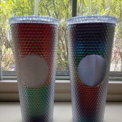 Starbucks Asia Rainbow Venti Studded Tumbler Bundle BNWT