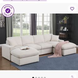 Brand New Sectional Sofa + 2 Ottomans 🛋️ Never Opened