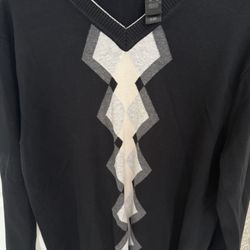 Men's Liz Claiborne Black Lightweight Sweater 