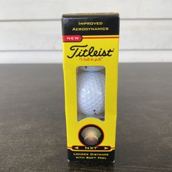 Titleist NXT Distance Soft Feel Low Spin Golf Balls Packs 3 Balls