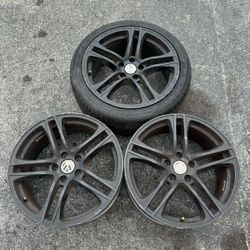 3 Spare Rims 18 Volkswagen 5 Lugs 112 mm