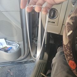 Rope Silver Chain Necklace