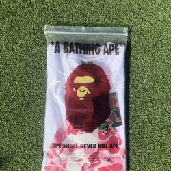 Size small bape shirt Pink/white