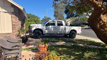 white Ford F250 Diesel Truck 2015