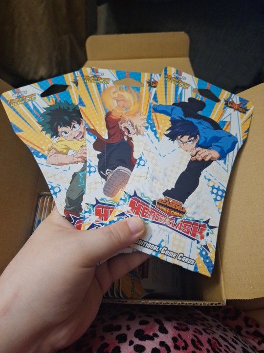 3 Packs My Hero Academia Heros Clash Card Game Sealed CCG Booster Packs 1st Ed.