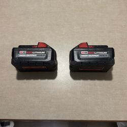 2 Milwaukee Batteries 