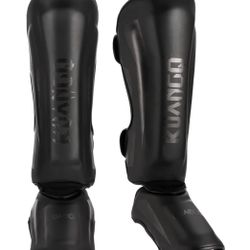 (2222-39) Muay Thai Shin Guards, Muay Thai Martial Arts Kicking Leg Instep Protection Pads Sparring Gear,for Kickboxing MMA Trai2 pairs x $25, size M)