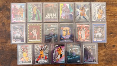 LeBron James Lot of 17 Cards - Mosaics, Prizm, Hoops
