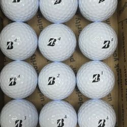 12 Bridgestone E6 White Golf Balls 5/4a Lot D017