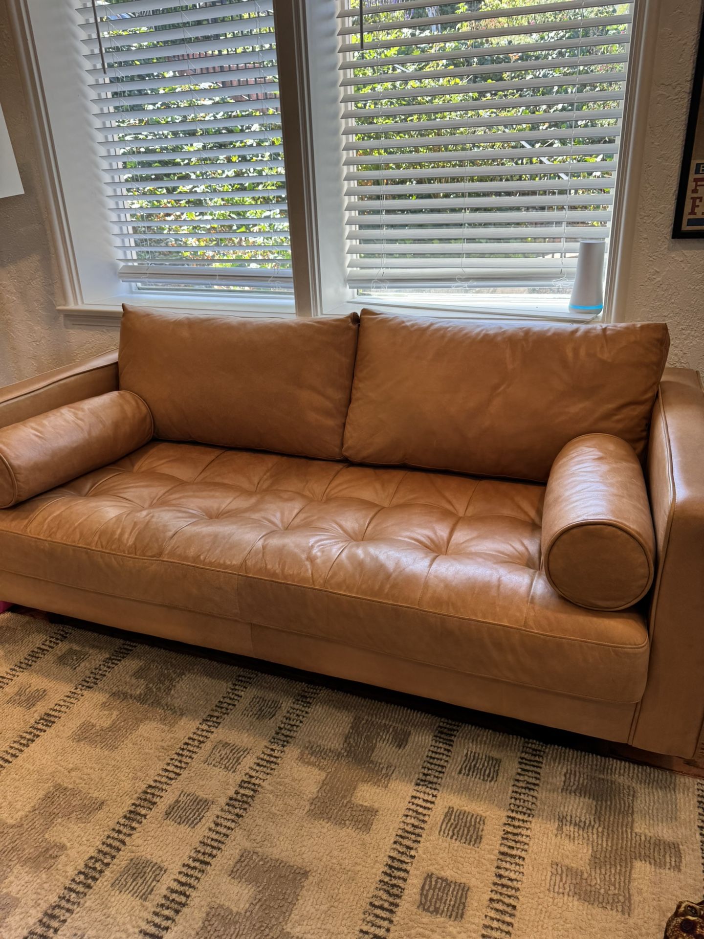 72” Article Sven Leather Sofa