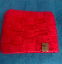Red Adults Knit Thermal Neck Warmer Gaiter