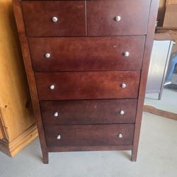 Tall 5 Drawer Chest Dresser 