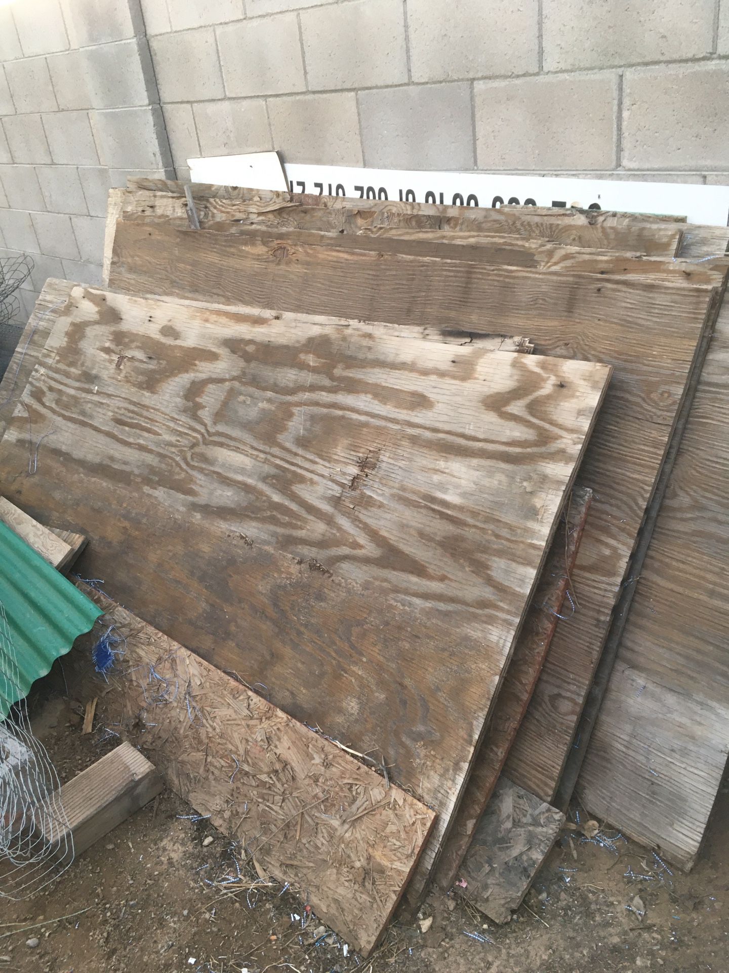 Free Old Plywood  7 Left