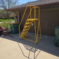 6 Step Cotterman Rolling Platform Ladder