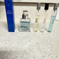 Polo Blue Travel Spray, Calvin Klein Eternity Aqua 1 Ounce, Polo Red Eau de Toilette - 0.34oz,  Polo 67 Eau de Toilette - 0.34oz,