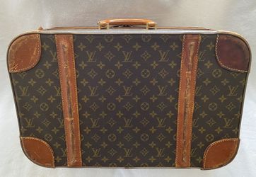 VINTAGE 1970s LOUIS VUITTON PARIS SUITCASE MADE IN FRANCE