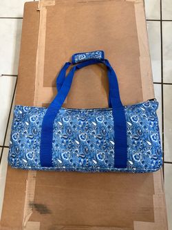 American Mahjong Set with a blue paisley carrying bag