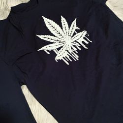 Glow In The Dark Drip Cannabis Shirt